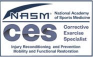 National Academy of Sports Medicine (NASM) Certified Corrective Exercise Specialist (CES) Logo