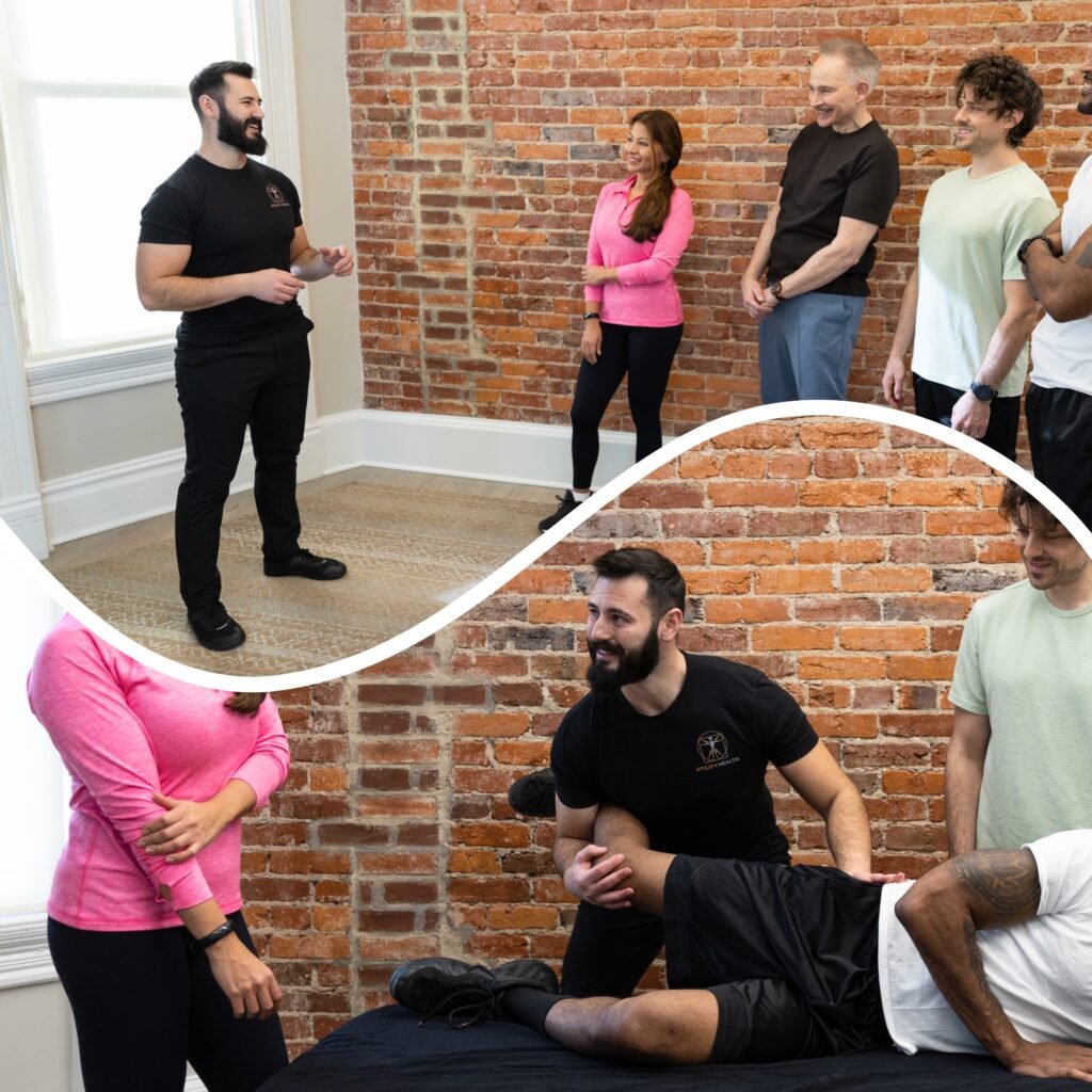 Dr. Steve teaching assessment and treatment concepts to other providers